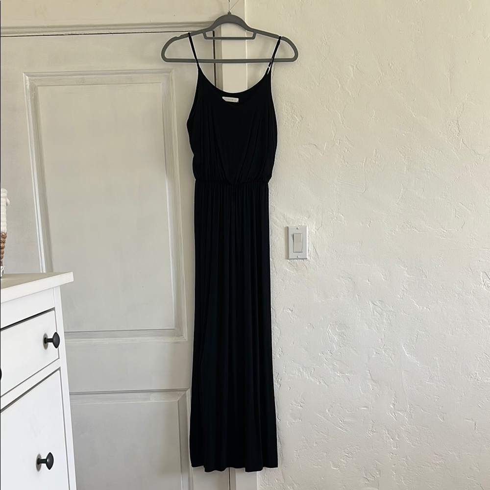 Knit Black Maxi Dress